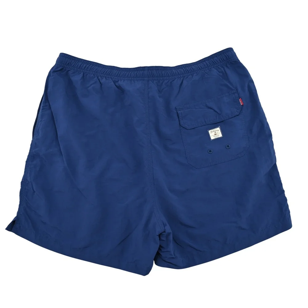 Tommy Bahama Relax Swim Trunks Mens L Navy Blue Nylon Mesh Lined Cargo Paradise